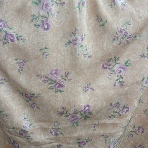 Floral Satin Midi Skirt, S, NWT - Picture 8 of 8